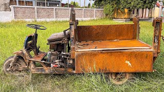 Antique Dump Truck Restoration Project  P2 Completely Restores and Upgrades Dump Trucks Like New [upl. by Annoval]