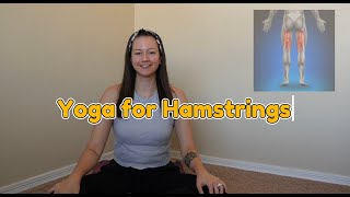 YOGA FOR TIGHT HAMSTRINGS UNDER 10 MIN [upl. by Inatsed]