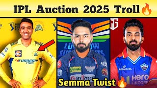 IPL 2025 Auction Day 1 Meme Review Tamil  Ashwin 975Cr in CSK🔥Pant 27Cr in PBKS🔥Boult 125Cr MI🔥 [upl. by Pansir]