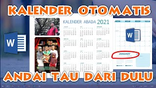 Membuat Kalender membuat kalender di Word  TERNYATAGak Perlu Aplikasi Ribet [upl. by Devaney]