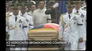 LUPANG HINIRANG  Arrival honours for the late Diosdado Macapagal excerpts [upl. by Grochow12]