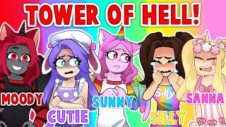 The Most CHAOTIC Tower Of Hell With FRIENDS Roblox [upl. by Jobie]