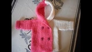 tuto tricot manteau bébé 0 au 24 mois [upl. by Navarro]