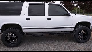 N Fab Nerf Steps install on a 1999 GMC K1500 Suburban with issues overcome [upl. by Trubow96]