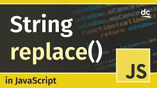 Using the Stringreplace method  JavaScript Tutorial [upl. by Gniy880]