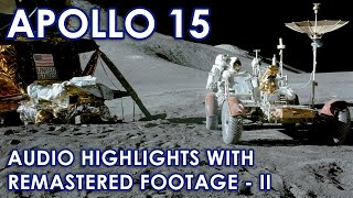 Apollo 15 Highlights 2  Recreated Visuals Remastered  Rover Moon Liftoff Splashdown EVA Audio [upl. by Lordan]