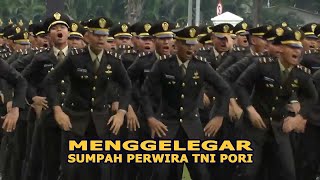 MENGGLEGAR SAAT RATUSAN PERWIRA TNI POLRI BERSUMPAH DIHADAPAN PRESIDEN JOKOWI [upl. by Adella]