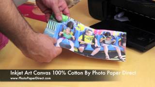 Inkjet Art Canvas 100 Cotton By Photo Paper Direct [upl. by Fiertz]