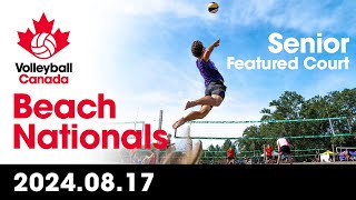 2024 Volleyball Canada Beach Volleyball Nationals 🏐 Senior Featured Court  DAY 3 August 18 2024 [upl. by Nena]