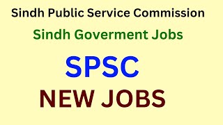 SPSC new jobs 2024  Adv 12024  Sindh Govt jobs spsc sindhgovtjobs [upl. by Lionello26]