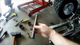 Yamaha Banshee Swingarm Bearing Replacement How To [upl. by Haneekas]