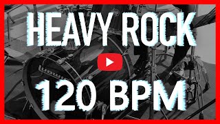 Heavy Hard Rock Drum Track 120 BPM Drum Beat Isolated Drums HQ [upl. by Lati]