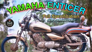 YAMAHA ENTICER FULL SPECIFICATION  PART1 [upl. by Crocker148]