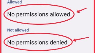 How To Fix No Permissions Allowed amp No permission denied Problem Solve in Android [upl. by Allerim]