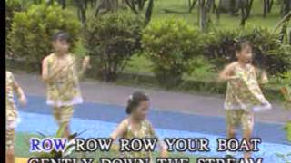 Row Row Row Your Boat Children Education Song lyric [upl. by Aerua]