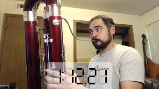 75 Seconds Long Contrabassoon Low Bb [upl. by Ayikan95]