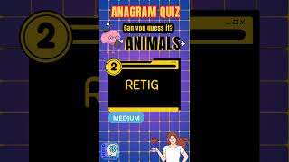 ANAGRAM QUIZ Can You Solve These Anagrams mindmysteries360 anagrams quizshorts [upl. by Nissy]