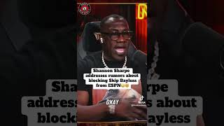 Shannon Sharpe addresses the skipbayless amp espn rumors🤯🤯 podcast shorts stephenasmith [upl. by Eellah]