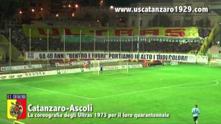 CATANZAROASCOLI LA COREOGRAFIA DEGLI ULTRAS CATANZARO 1973 HD [upl. by Nottus]