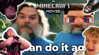 Youtubers React to Minecraft Movie ft Philza Penguin0 amp More [upl. by Slaughter621]