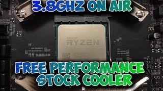 how to overclock ryzen 5 1600 to 38ghz with stock cooler [upl. by Nolham]