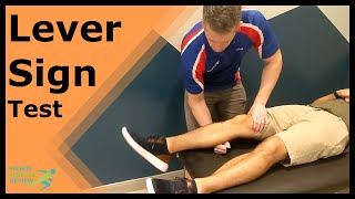 Lever Sign Test for ACL Injury [upl. by Booth]