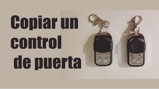 ¿Cómo copiar un control de puerta [upl. by Sadira]