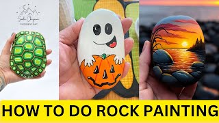 latest pebble Art  Stone Painting ideas  Rock Painting 2024 DIY home Crafts  Stone Art [upl. by Kasey910]