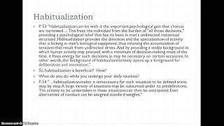 Social Construction of Reality Screencast 4 Institutionalization [upl. by Jaimie]