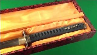 Shinwa Black Dragon Damascus Sword Review [upl. by Inanak]