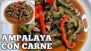 How to cook Ampalaya Con Carne  lutongbahay  Sionys Cooking Vlog [upl. by Anatsirhc]