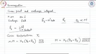 mod07lec63  Ferromagnetism [upl. by Elacsap90]