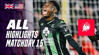 ALL HIGHLIGHTS MATCHDAY 15 👀⚽ Jupiler Pro League 2324 [upl. by Tedric740]