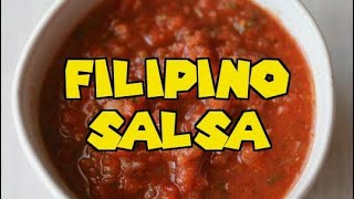 How To Make FILIPINO RED SALSA Ready in 5 Minutes [upl. by Oconnor]