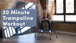 20 Minute LowImpact Rebounder Workout For Beginners  Good Moves  WellGood [upl. by Atiuqel]