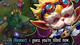 Heimerdinger is the undisputed most tilting midlanerTHIS PROVES IT [upl. by Ellak357]