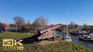 4K Woudrichem  Loevestein Castle  Walking Video  The Netherlands 🇳🇱 [upl. by Lyrrehs]