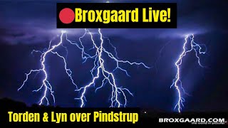 🔴Broxgaard Live Torden amp Lyn over Pindstrup [upl. by Riocard]