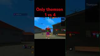 cs rank only thomson 1 vs 4 freefire foryou ff gaming garenafreefire gameplay [upl. by Varuag646]