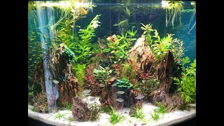 Aquarium Build 190L Fluval Venezia Corner  Dragon Mountains [upl. by Aitel]