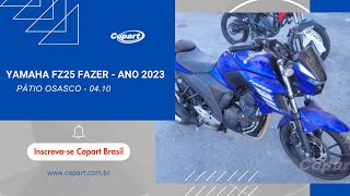 Leilão de Veículos YAMAHA FZ25 FAZER Pátio Osasco SP [upl. by Ycal]