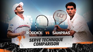 Comparing Roddick and Sampras Serve Techniques [upl. by Artim492]