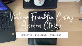 Planner Flip In My Vintage Aurora plannercommunity franklincovey plannerflipthrough [upl. by Calypso]