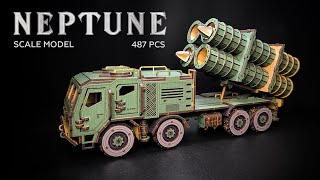 Lets Build quotNEPTUNEquot Missile System AntiShip Out of Wood  TheGravix Model Kit [upl. by Ahsinrad]