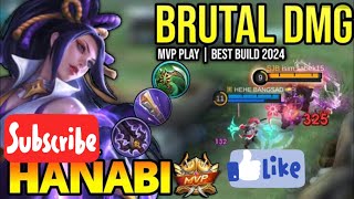 HANABI GAMEPLAY TRINITY BEST BUILD 2024 KAHIT TANK WASAK😱😱 [upl. by Fanning]