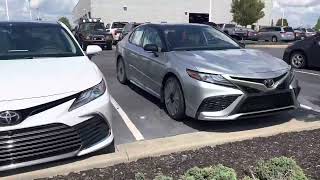 2022 Toyota Camry XSE AWD vs Camry XLE AWD walk around differences [upl. by Yug]