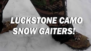 LUCKSTONE CAMO LEG GAITERS  All Season Unisex Model [upl. by Kriste]