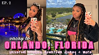 SUMMER DIARY EP2 my TRIP to ORLANDO FL  Universal Studios Downtown Disney  MORE  Ju Lanee [upl. by Phenica]