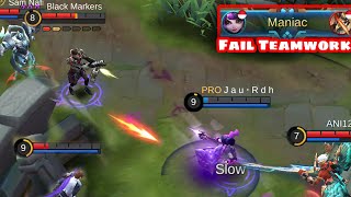 EPIC Fail TeamWork Funny Moments in Mobile Legends [upl. by Pillyhp628]