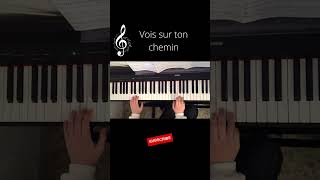 Vois sur ton chemin  Piano cover shorts piano LesChoristes [upl. by Nnayllehs]